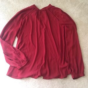 Dark red blouse